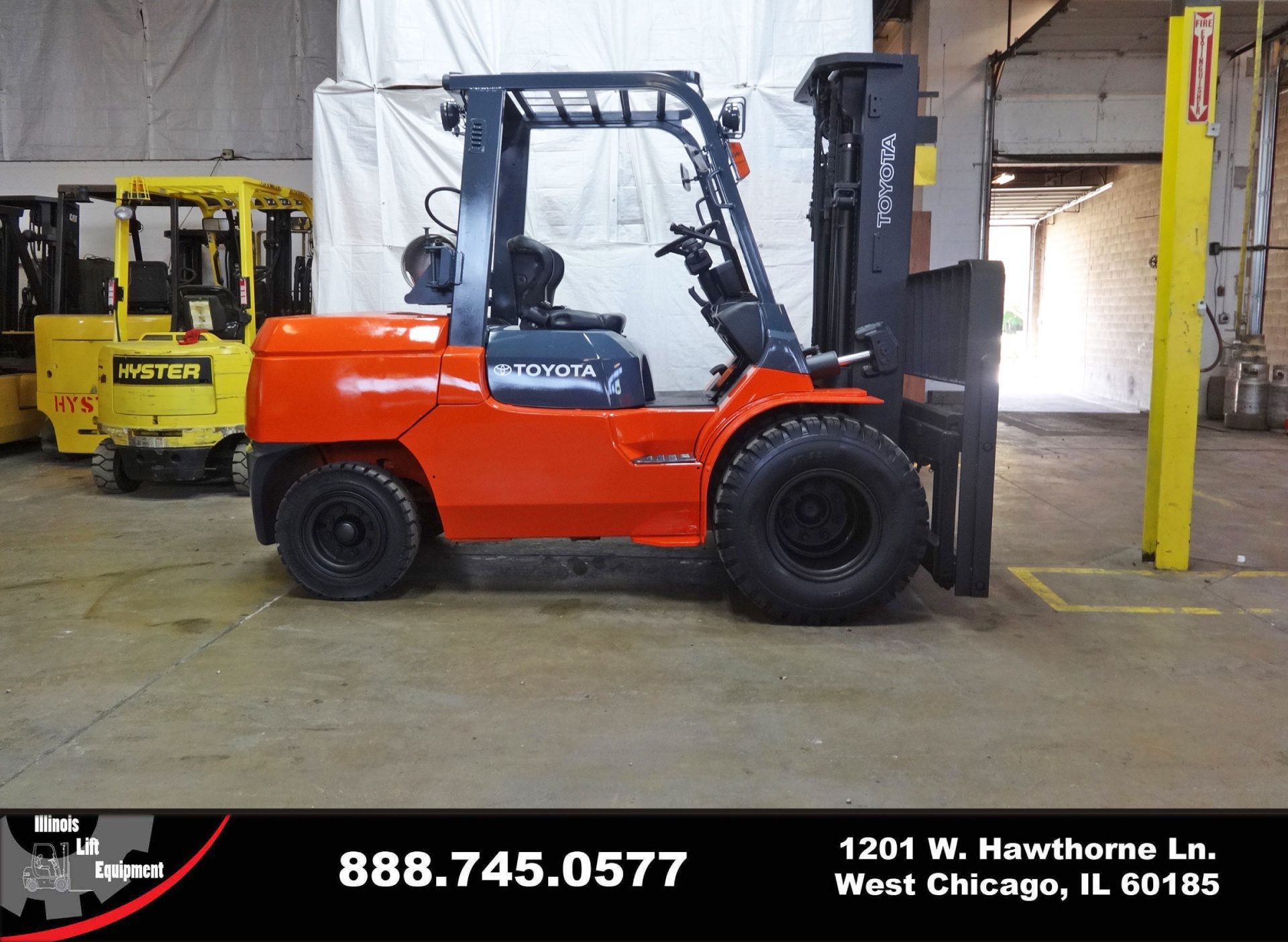 2002 Toyota 7FGAU50 Forklift On Sale in California